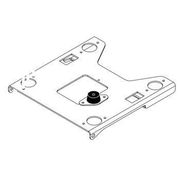 Scag 463225 - SEAT PLATE LOWER W/DECAL