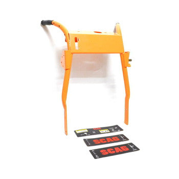 Scag 46938 - UPPER HANDLE WELDMENT., W/DECALS 16" SWZ