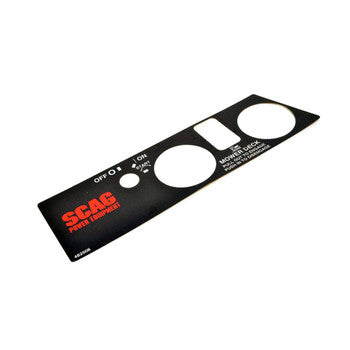 Scag 482508 - DECAL, INSTRUMENT PANEL - UPPER