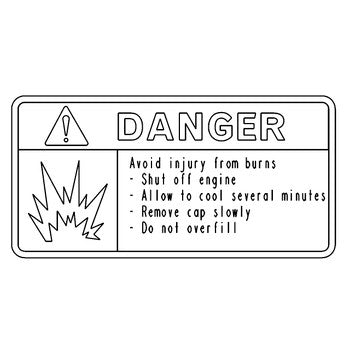 Scag 484292 - DECAL, FUEL TANK - DIESEL