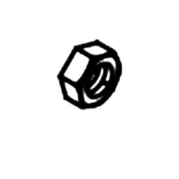 Scag 04025-01 - NUT, M6 X 1 METRIC HEX