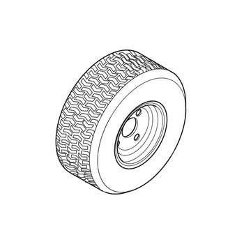 Scag 481619 - TIRE, 20 X 10.00-8 4 PLY(TITAN)