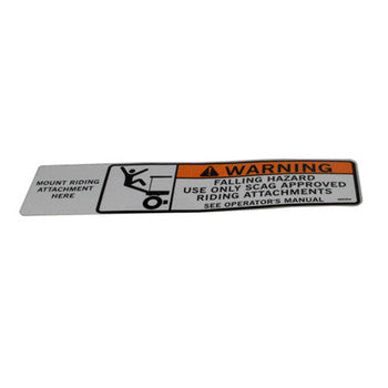 Scag 483404 - DECAL, SULKY ATTATCHMENT
