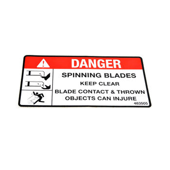 Scag 483505 - DECAL, SPINNING BLADES