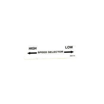 Scag 484174 - DECAL, SPEED CONTROL