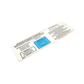 Scag 484320 - DECAL, STT ADJUSTMENTS