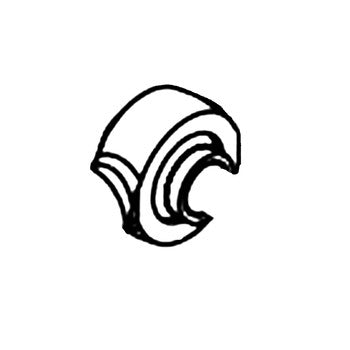 Scag 486491 - ROD END TRUNION MNT 3/8-24 RH M&F