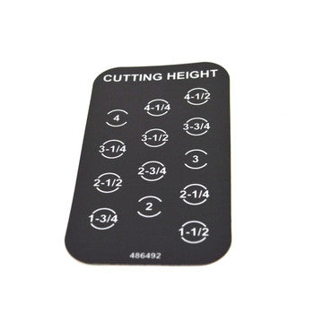 DECAL, CUT HEIGHT