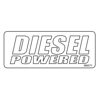 Scag 486571 - DECAL DIESEL LOGO - INSTR PANEL