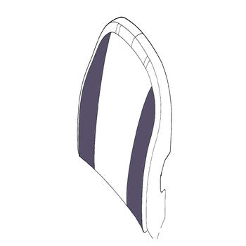 CUSHION COVER, BACK STC/STT
