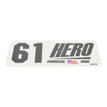 DECAL, 61 HERO COMMERCIAL