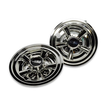 Scag 920H - 8" Chrome Wheel Covers (set of 2) 48" 52" Freedoms (some WBs)